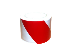 Taśma samoprzylepna Vinylowa biało/czerwona 33 m