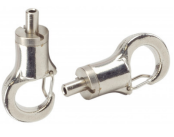 Stoper - zacisk M10 x 1 do linki stalowej z kontrą i karabińczykiem