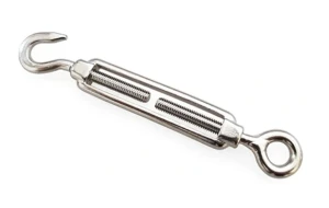 Śruba napinająca nierdzewna 10 mm AISI 316 Hak + Oko