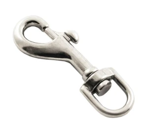 Karabińczyk ozdobny  nierdzewny 76 mm  AISI 316