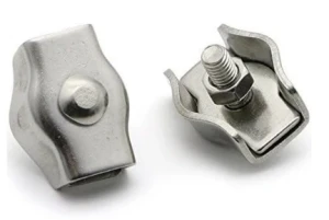 Zacisk siodełkowy pojedynczy 2 mm nierdzewny AISI 316  A4