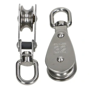 Bloczek pojedynczy 50 mm nierdzewny AISI 304  A2