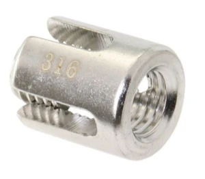 Zacisk krzyżowy otwarty 4 mm nierdzewny AISI 316