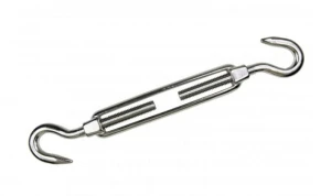 Śruba napinająca nierdzewna 8 mm AISI 316 Hak + Hak