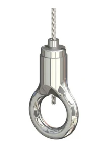 Uchwyt do liny stalowej typ 15 z oczkiem i stoperem
