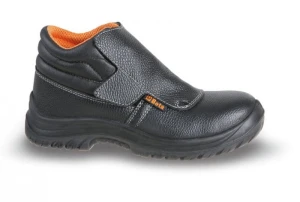 7245BK Trzewiki robocze skórzane na rzep r. 46